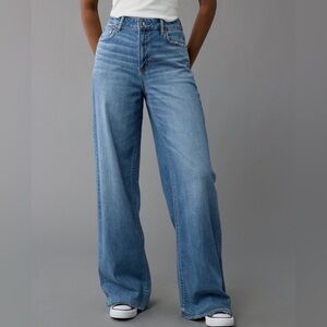 American Eagle Outfitters Light Blue Wide Leg Jeans